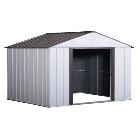 arrow galvanized steel storage shed box weight and dementions|arrow storage buildings 8x10.